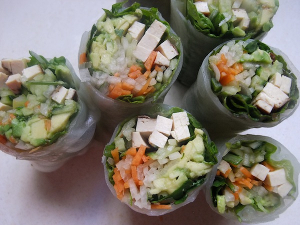 rice paper salad rolls