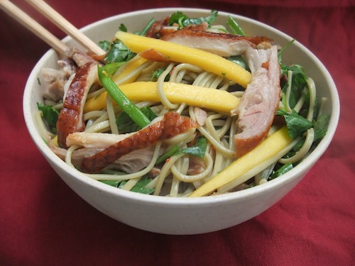 Duck and Mango Soba Salad