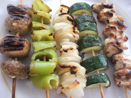 Chicken Vegetable Kebabs