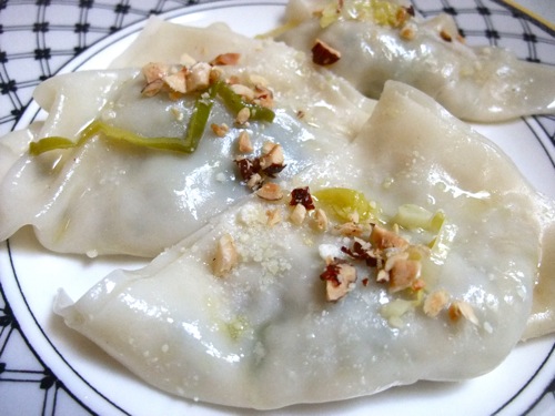 Brussels Sprout & Leek Dumplings