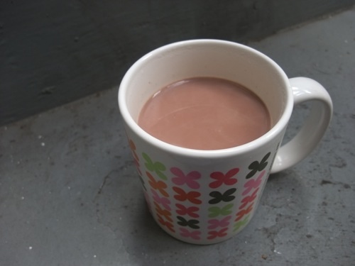 Tea infused hot cocoa