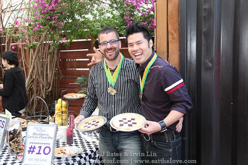 AJ, Irvin and his prize-winning pie