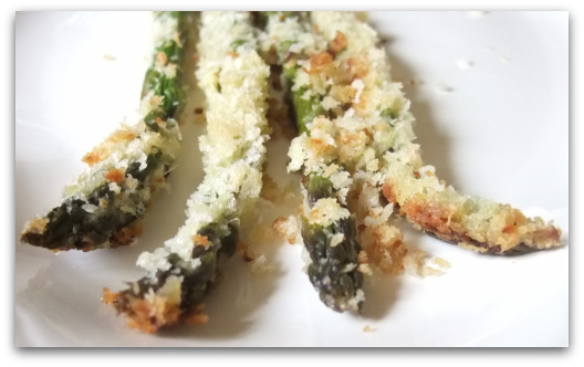 Roasted Asparagus with Green Garlic & Panko