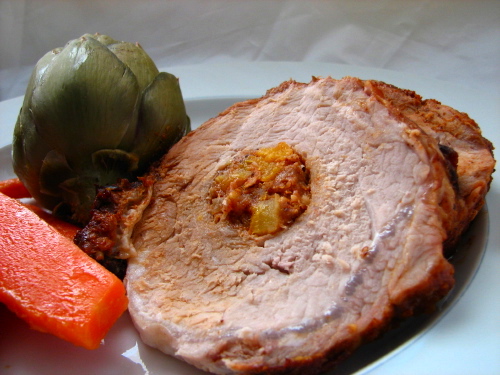 Apricot Stuffed Pork Loin