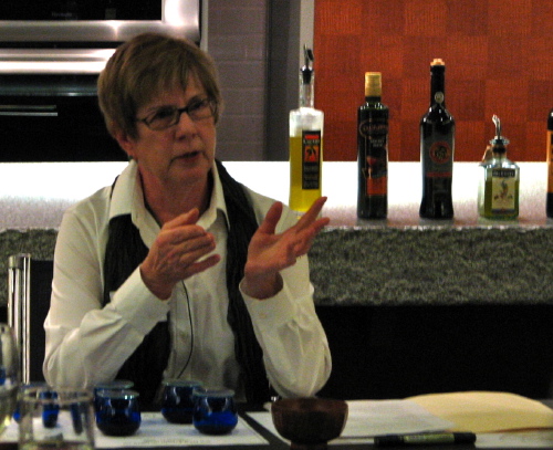 Fran Gage, olive oil tasting