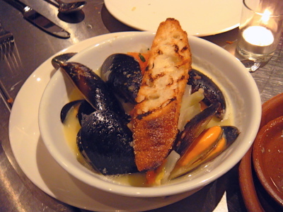 Mussels with Cinzano