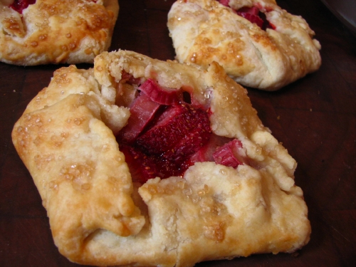 Mini Rhubarb Strawberry Galettes