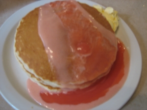 Guava Chiffon Pancakes