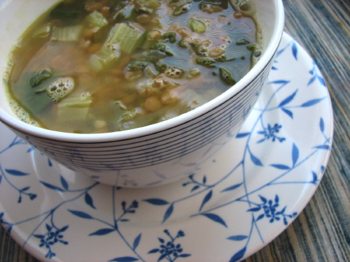 Syrian Lentil Chard Soup